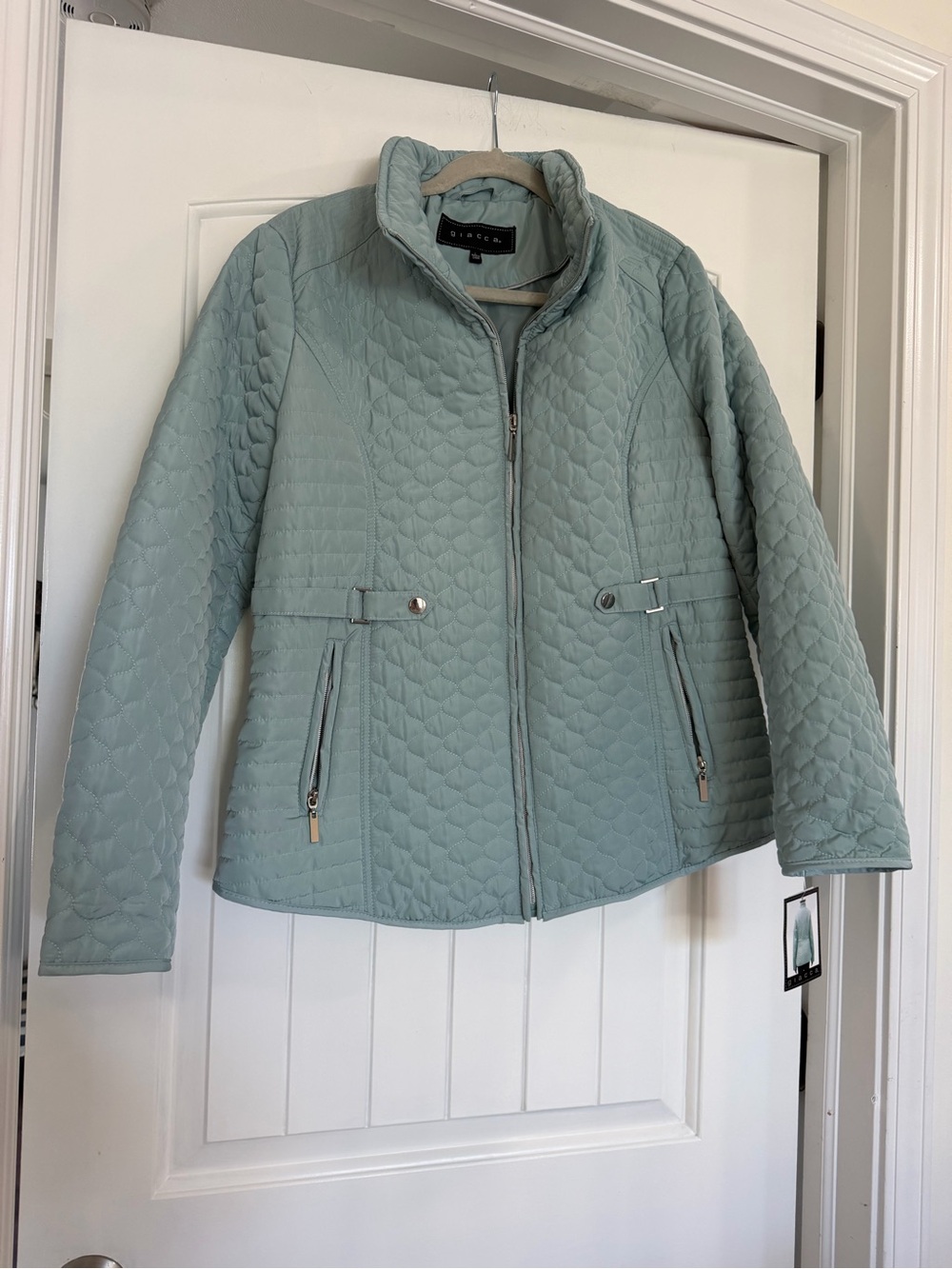 giacca Quilted Stone Blue Jacket